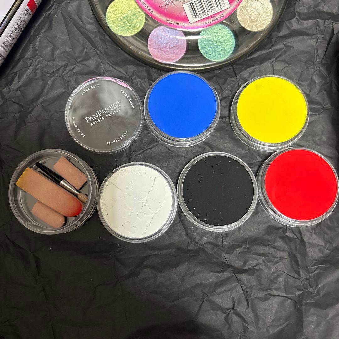約半額！パンパステル 未使用20+5色、美品基本5色セット