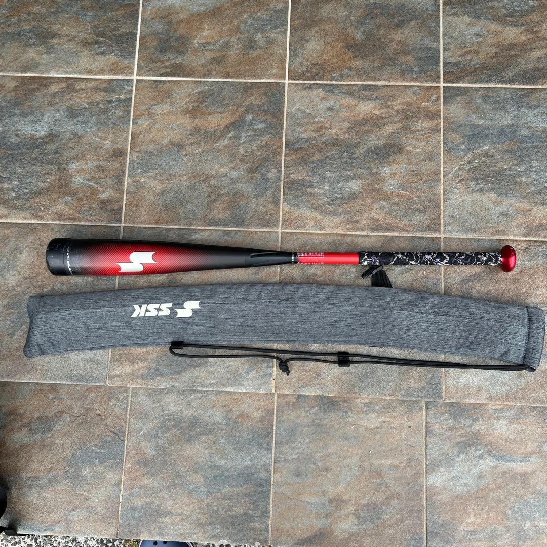 SSK 軟式野球バット 直径約6.9cm バットケース付き