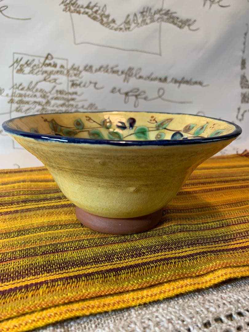 フランス製　プロバンスのビンテージの女性作家の素敵なオリーブ柄の小鉢2個セット！