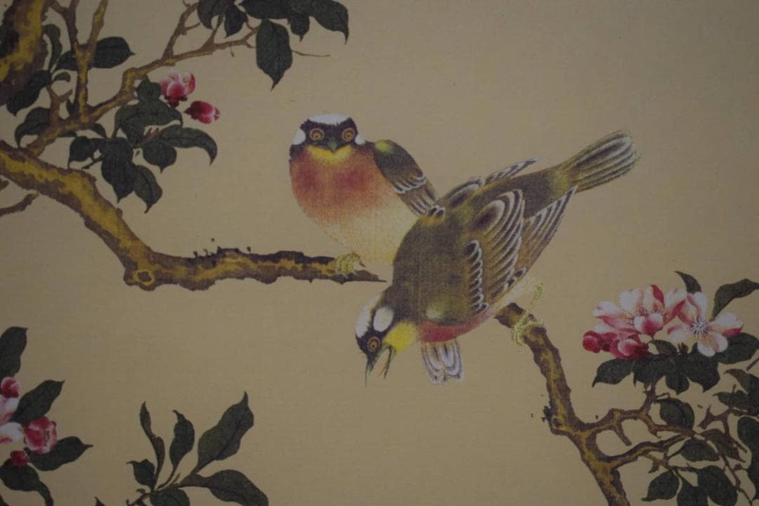 複製/熊代熊斐/松鶴図/工芸/布袋屋掛軸HH-485