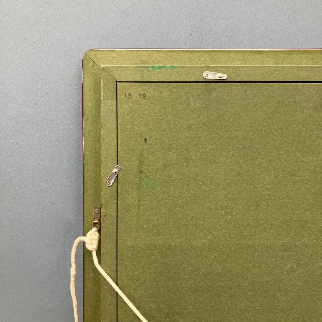 昭和レトロ 油彩画 油絵 花 静物画 肉筆 F6号（相当） 額装 額縁 額入り