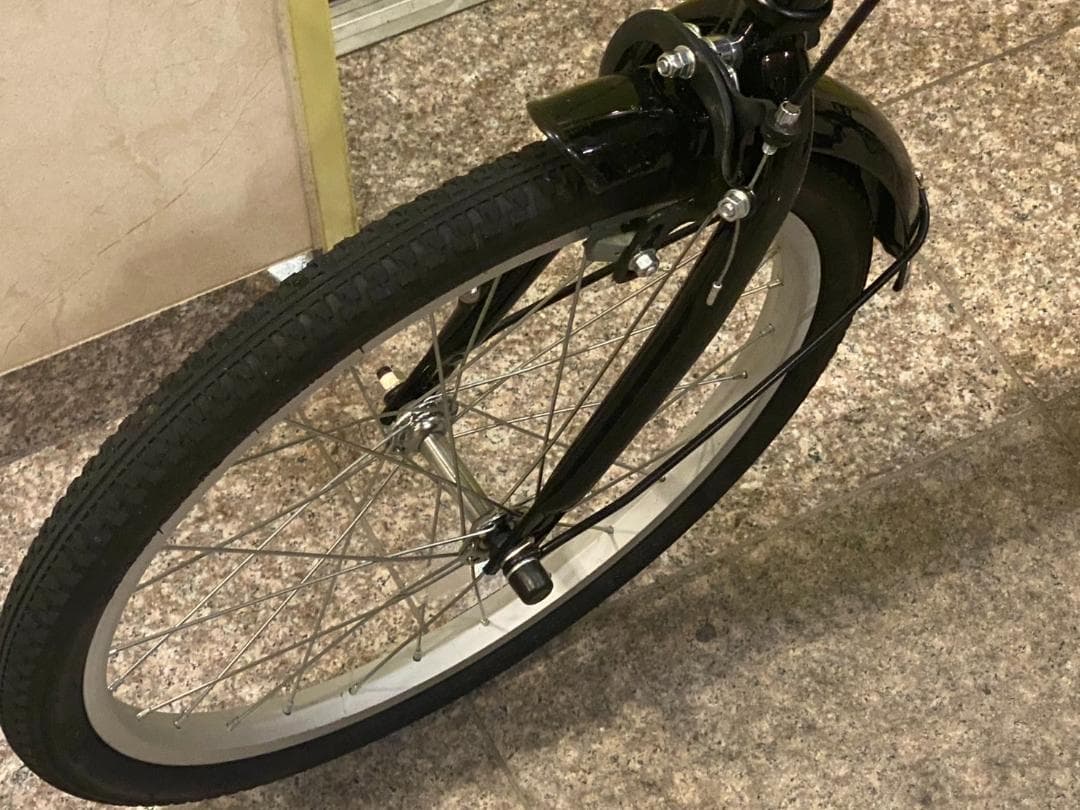 【船橋直接引渡のみ】　折りたたみ自転車 ブラック　20型　軽量　ミニベロ