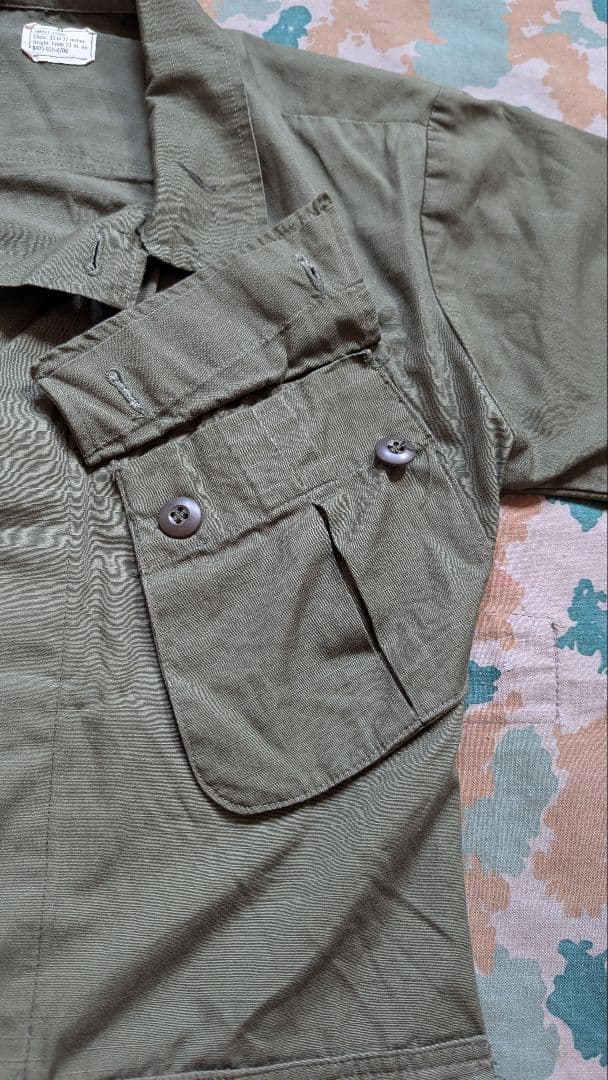 [アメリカ軍] ジャングルファティーグ 70s OG107 ベトナム戦争 古着