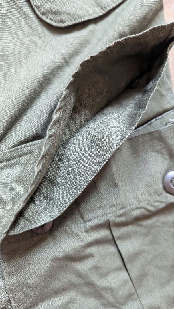 [アメリカ軍] ジャングルファティーグ 70s OG107 ベトナム戦争 古着