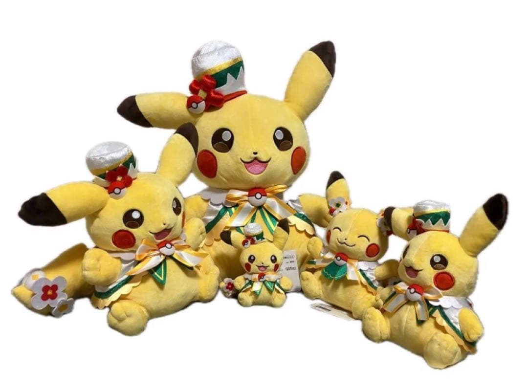 【日本限定】ポケパーク ピカチュウ コンプリート ぬいぐるみ 5点