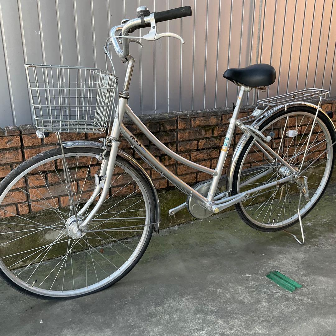 ブリヂストン 自転車 ベルトラ 27インチ 変速/鍵/オートライト/カゴ付き