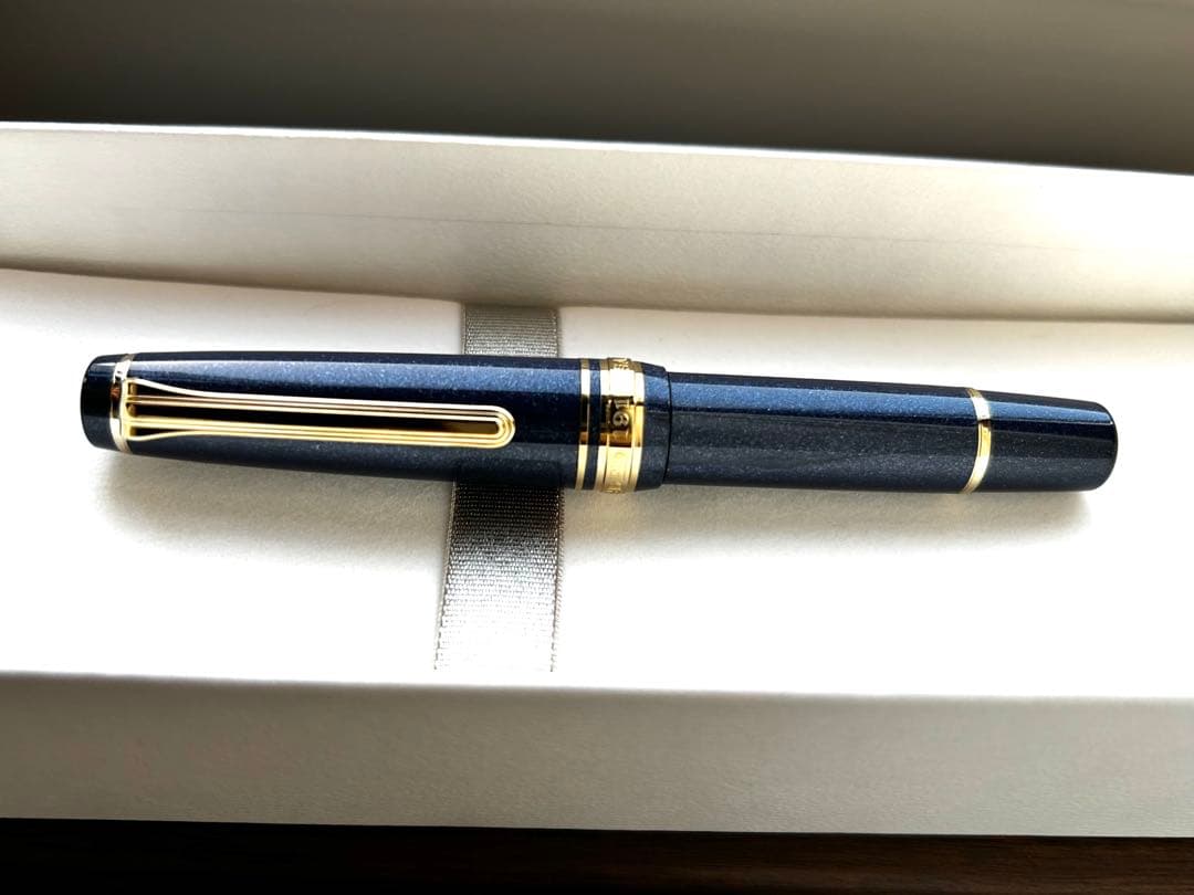 【美品】セーラー プロギアスリム ナイトブルー H-MF 箱付き