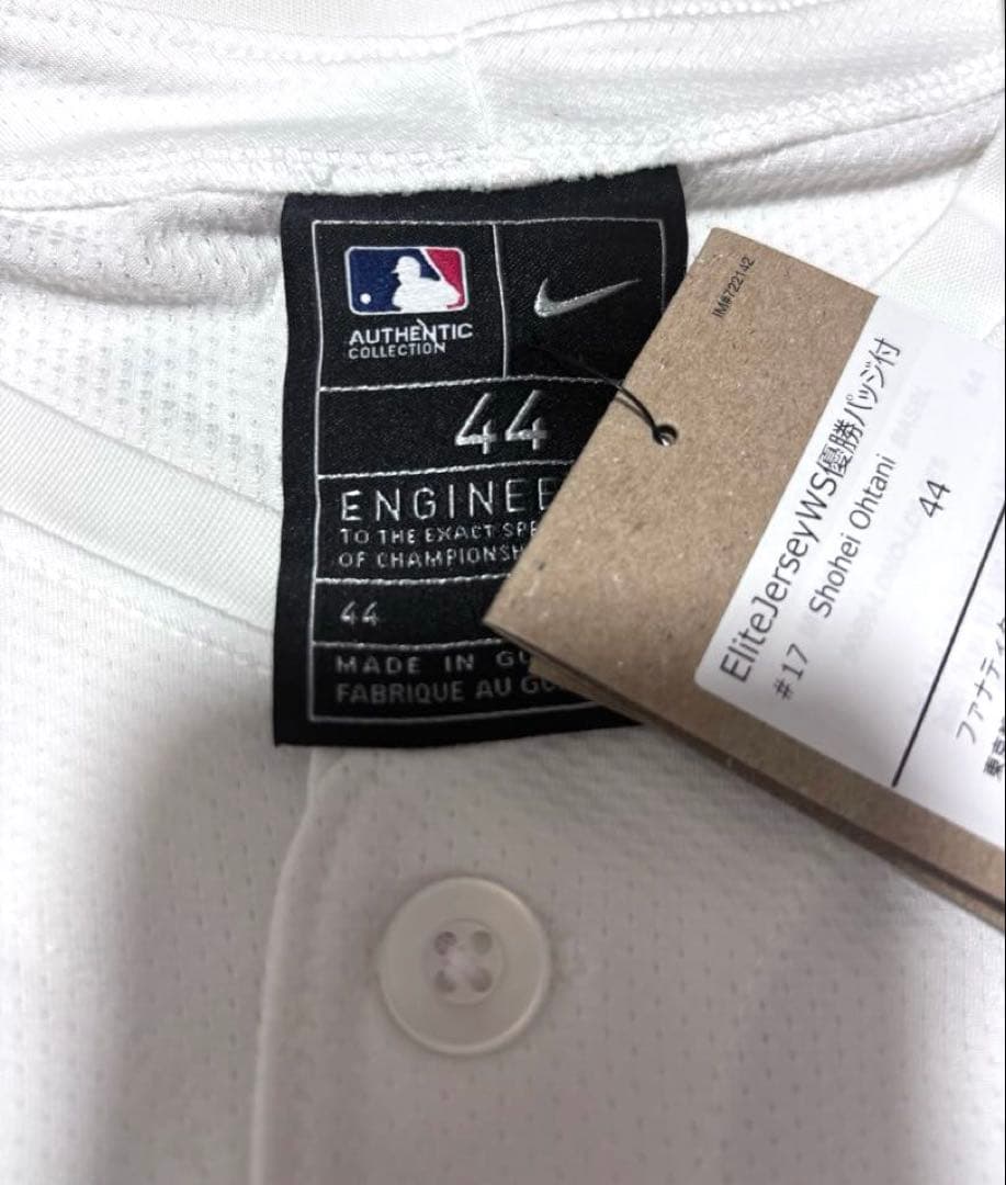 【正規品】大谷翔平　ロサンゼルスドジャース　公式エリートユニフォーム　44サイズ