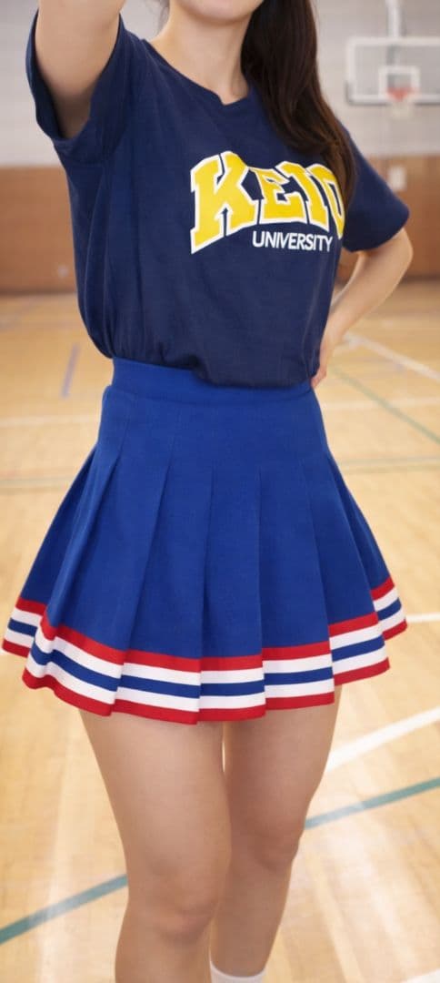 チアリーディング　チア　アンスコ　KEIO 慶應　学生　大学生　野球　応援