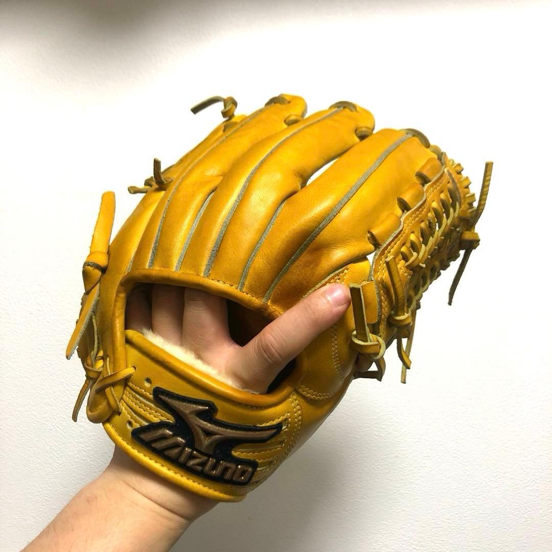 ミズノ グローバルエリート 型抜群 即戦力 極美品 硬式 内野手用グローブ