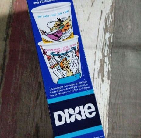 レア！DIXIE　フリントストーン　紙コップ Buthroom Cups