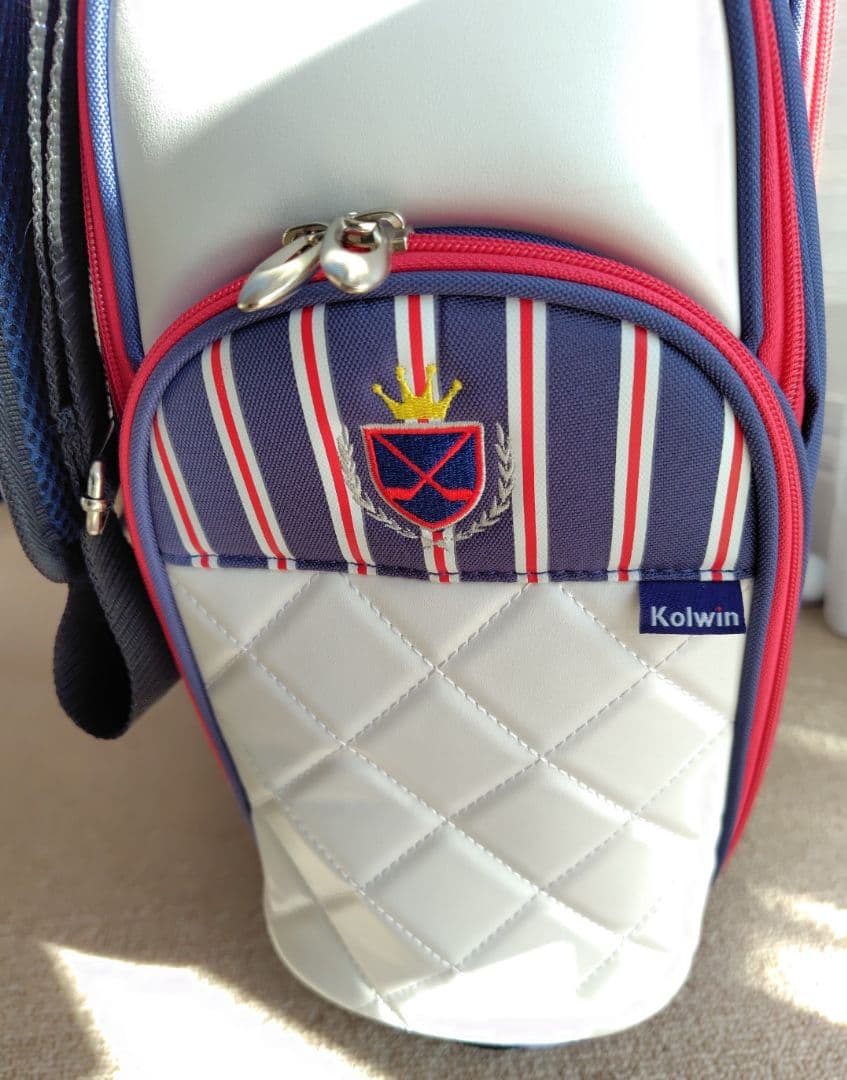 新品未使用。Kolwinコルウィン軽量キャディバッグ。ブリジストンボール6個付き