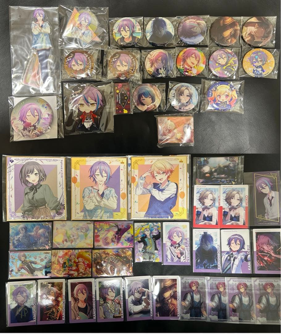 プロセカ　神代類　東雲絵名　天馬司　缶バッジ　エピカ　ウエハース　アクスタ