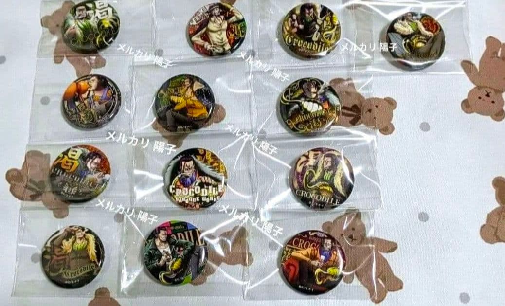 ワンピース クロコダイル 輩缶バッジ ミニ 13種セット
