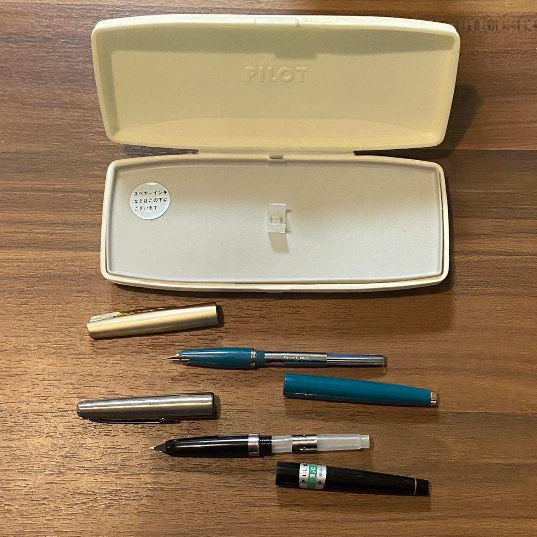 レトロ　PILOT パイロット　万年筆＋シャーペンセット　新品