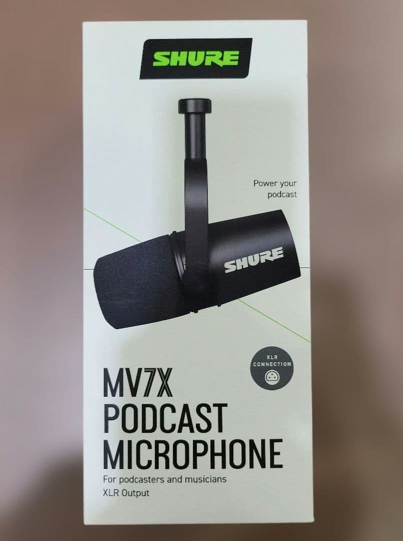 SHURE シュア MV7X ポッドキャストマイクロホン