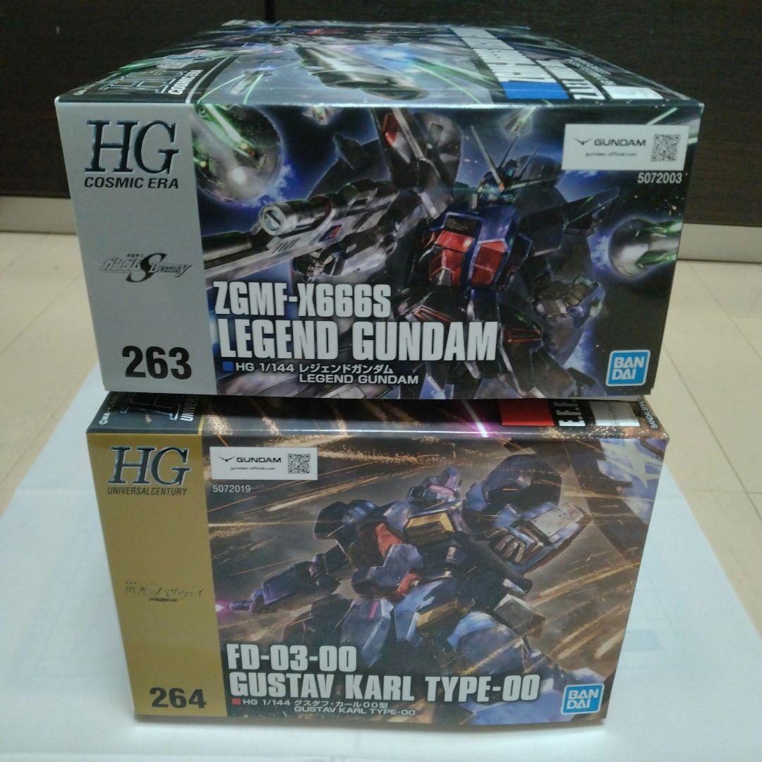 新作プラモ HG レジェンドガンダム グスタフ・カール 2点セット