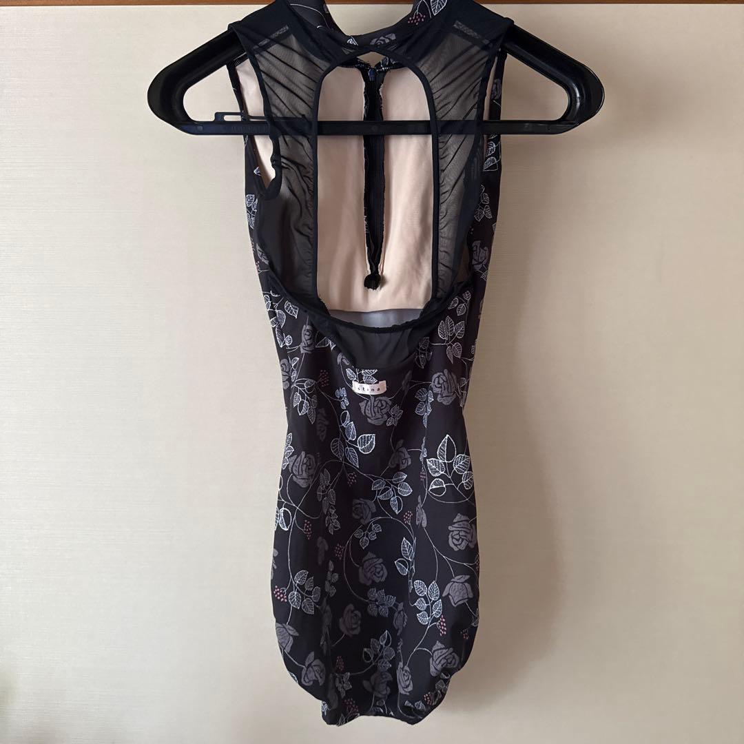 スティナ stina フロントジップ　レオタード　L