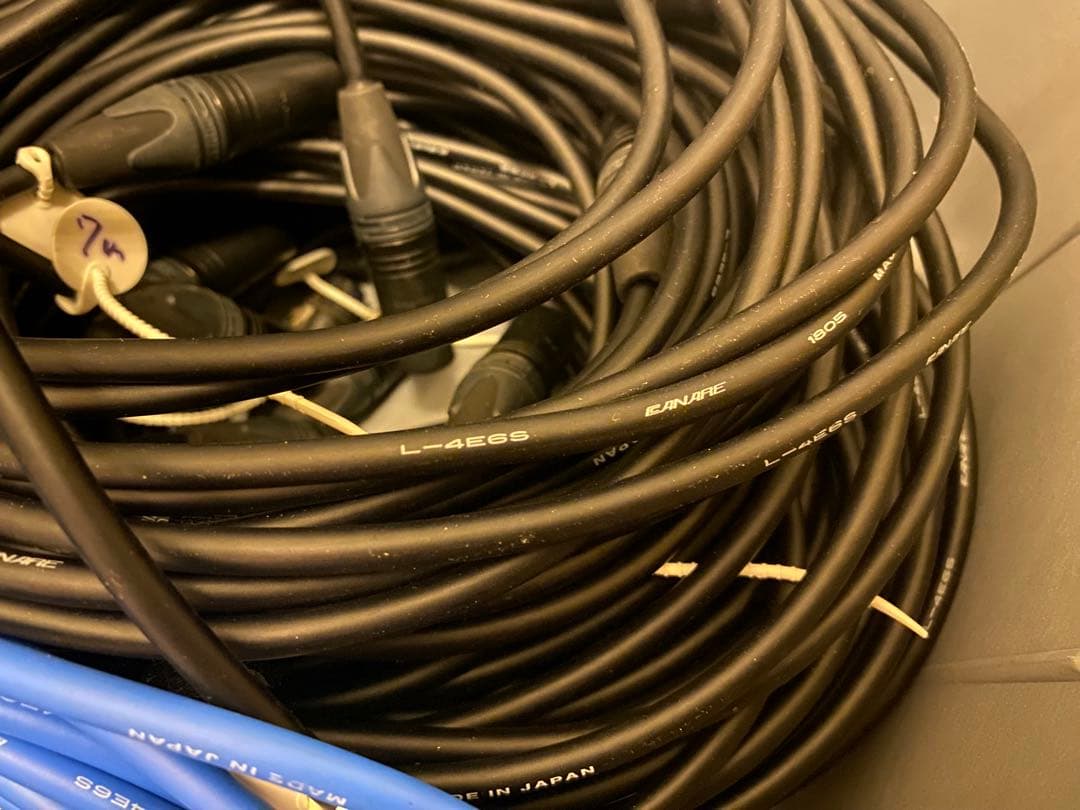 CANARE 4E6S 7m 2本 NEUTRIK XLR マイクケーブル ③