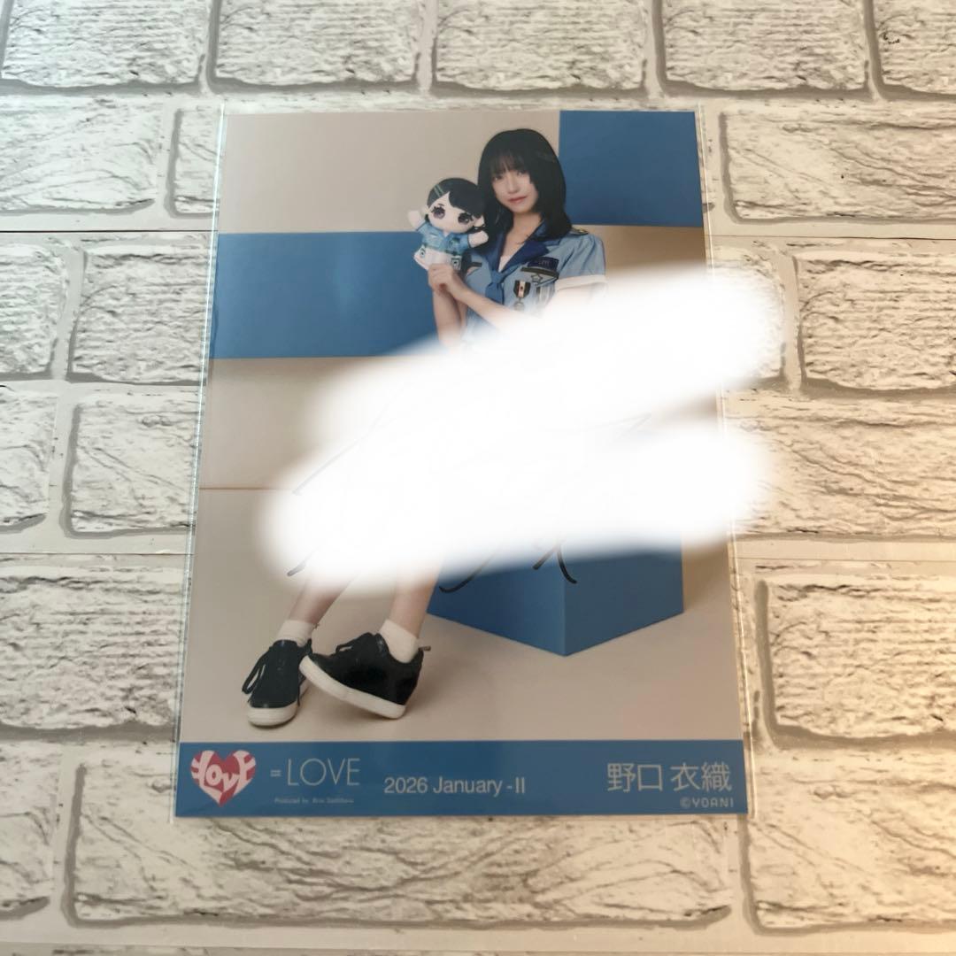 イコラブ 生写真 野口衣織 モーリー 直筆