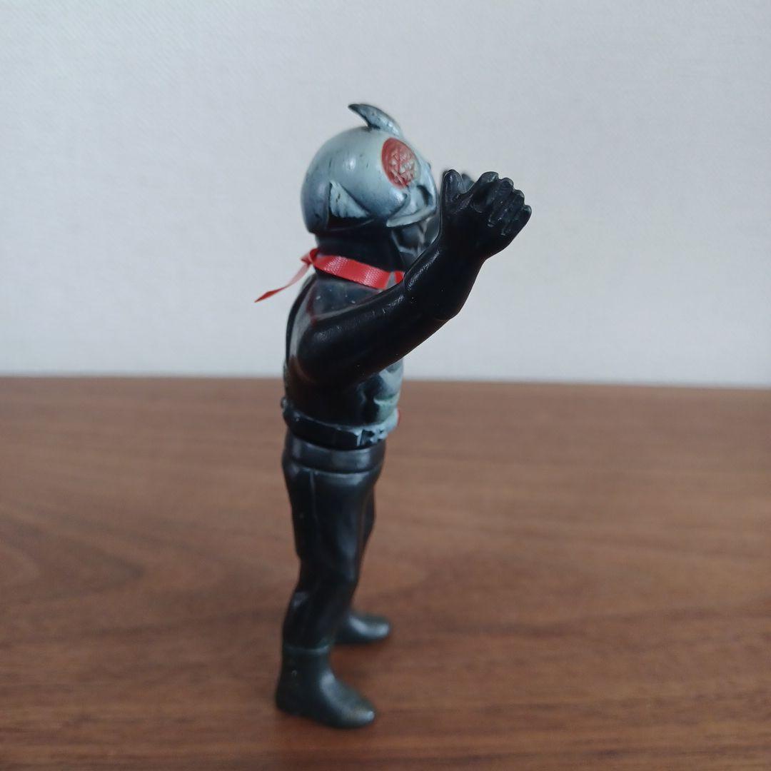 当時物バンダイ「バンザイ仮面ライダー」希少ミニソフビフィギュア2体セット