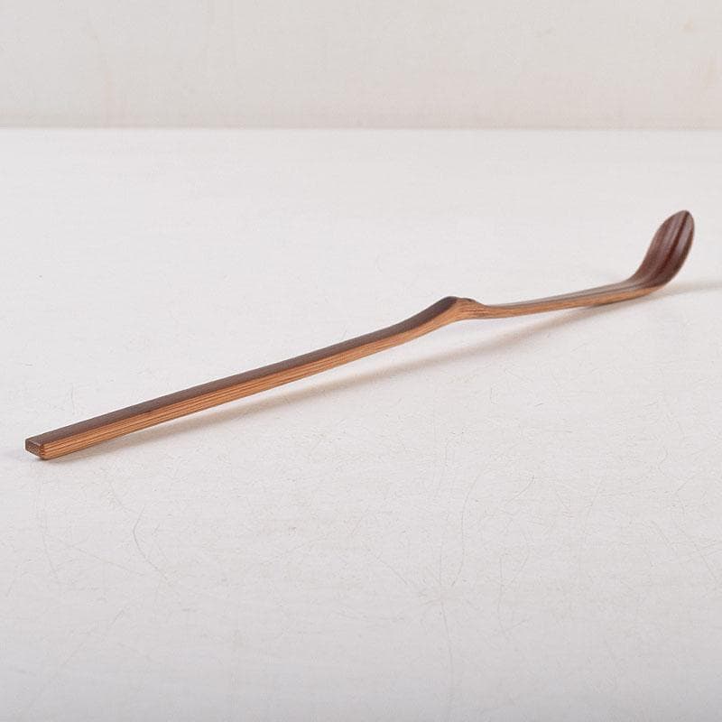 茶道具　表千家十二代敬翁宗左(惺斎)　自作茶杓　共筒共箱　D　R9500