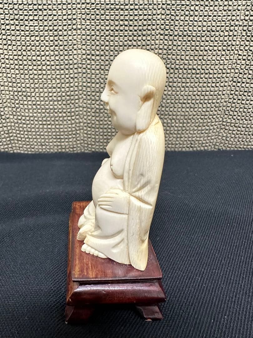 仏像　天然素材　マンモス　象牙調　彫刻 古美術