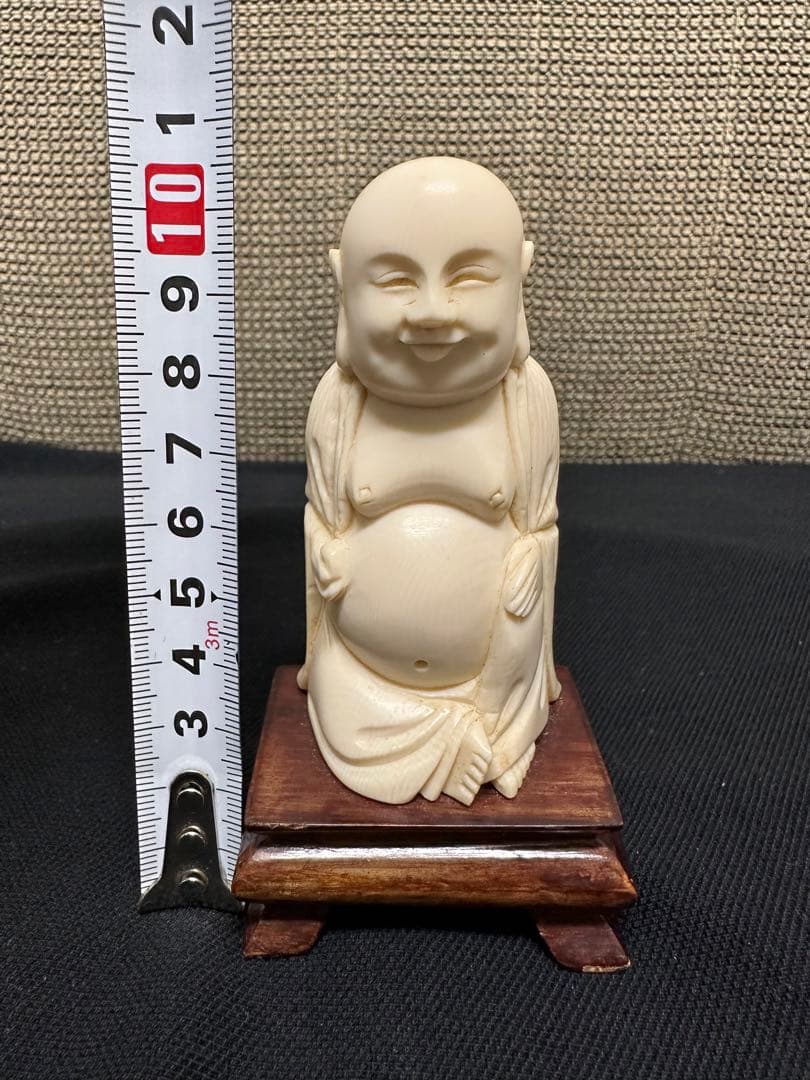 仏像　天然素材　マンモス　象牙調　彫刻 古美術