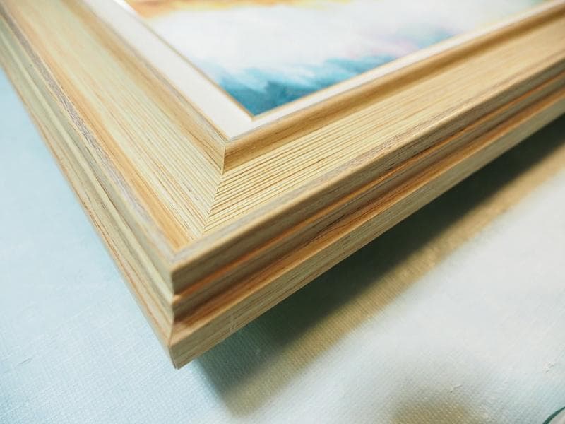 人物画　油絵　浜辺順　F6号　オフェーリア・冬　額付き　手描き　肉筆