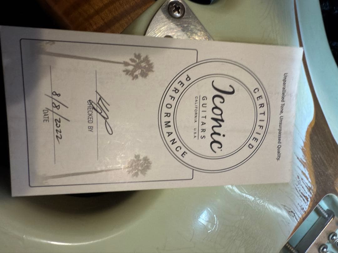 O*A様 Iconic guitars Solana Vm sonic blue