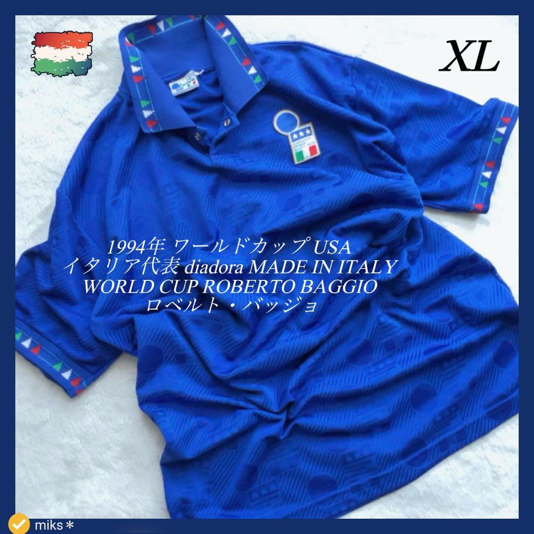 【XL】希少1994ワールドカップ USA イタリア代表 ディアドラ バッジョ