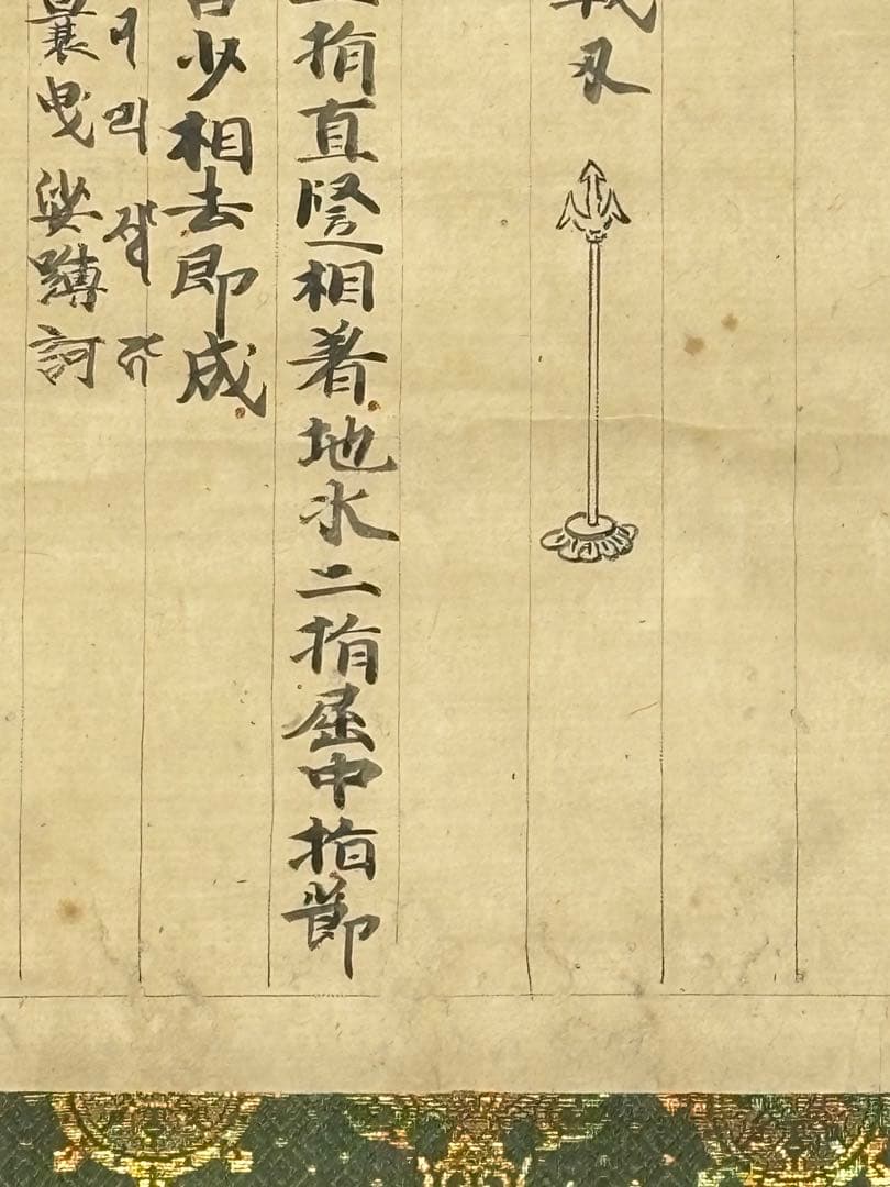 室町時代写「伊舎那天 十巻抄断簡」1幅|仏教美術 真言宗 掛軸 掛け軸 古典籍