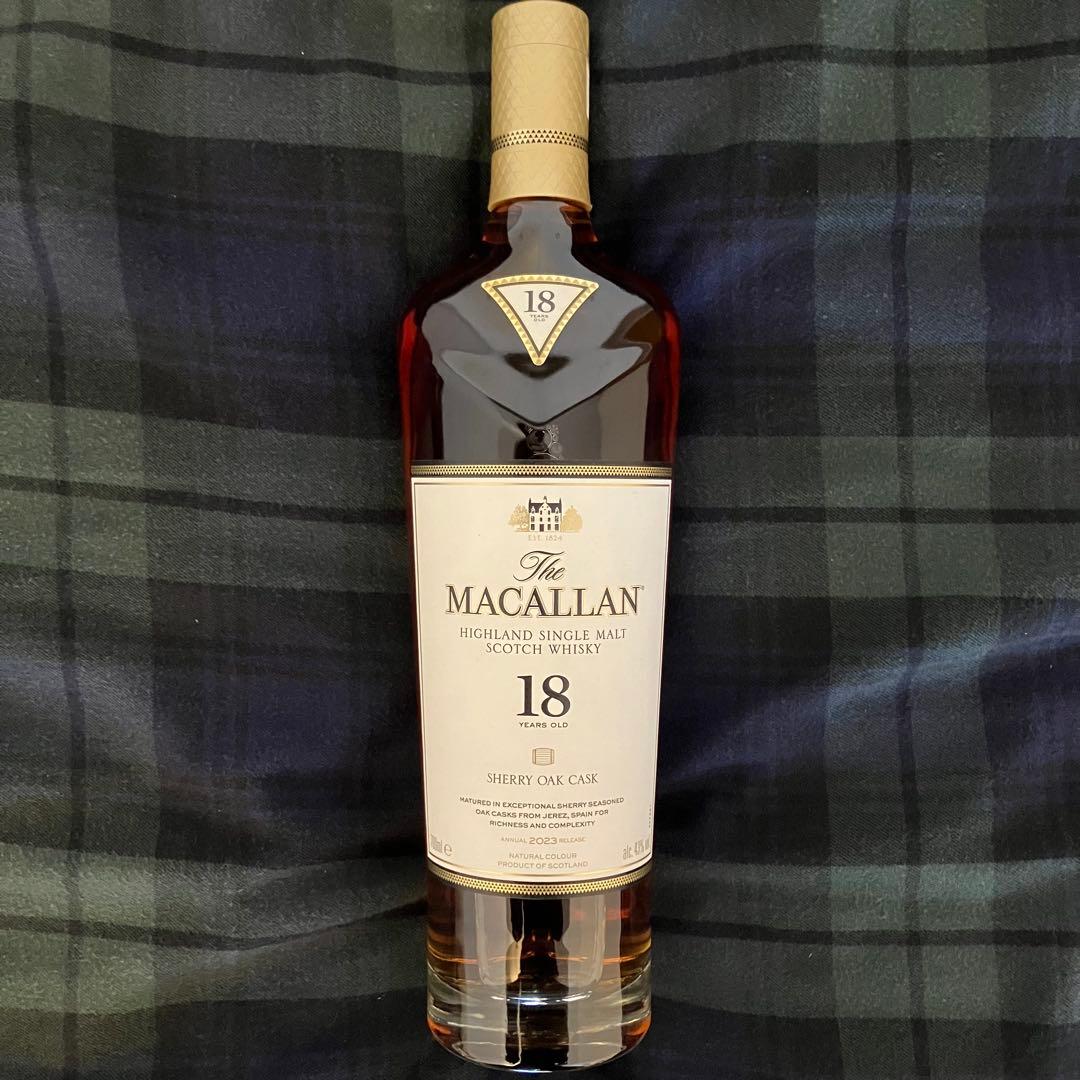 The Macallan 18年 シェリーオークカスク 2023年