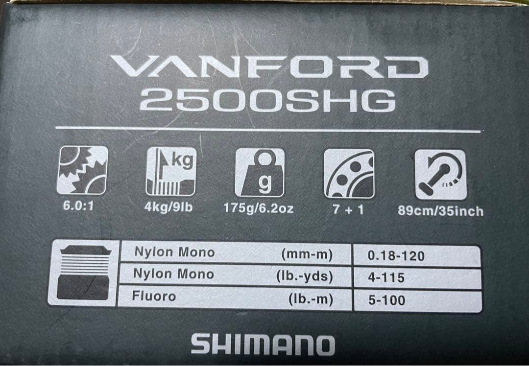 リール SHIMANO VANFORD 2500SHG
