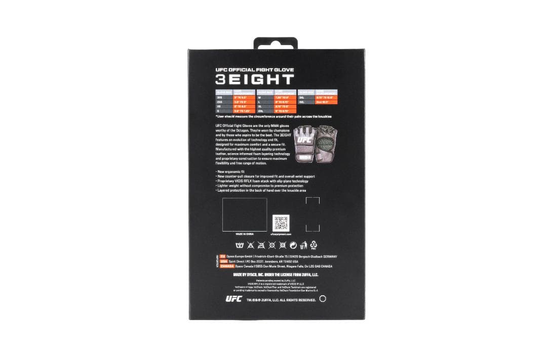 公式販売店【独占】UFC3Eight 公式試合用　グローブ新品 激レアXS-L