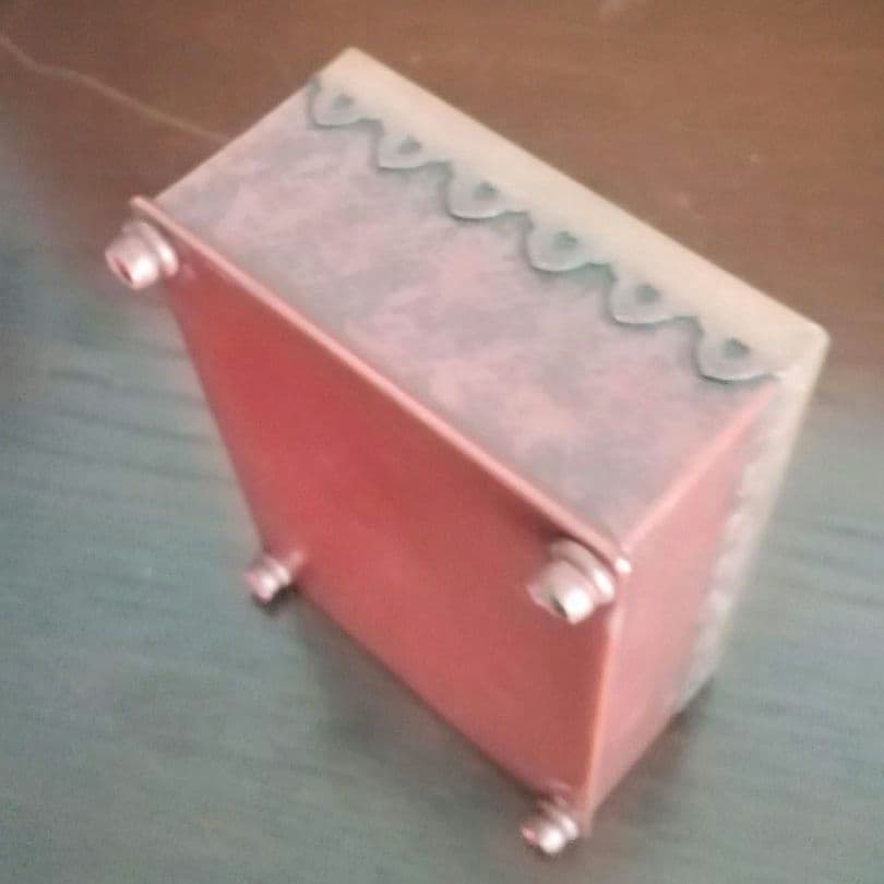 逸品　緋銅　毛織式　蓋物　小物入れ　松栄堂　明治金工　和骨董　骨董　アンティーク