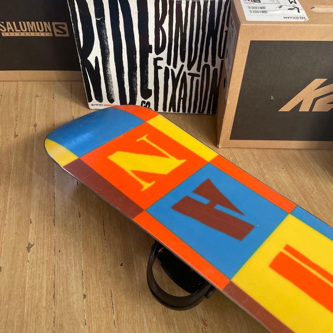 ALLIAN×NAKID　アライアン　バインディング付スノーボードセット