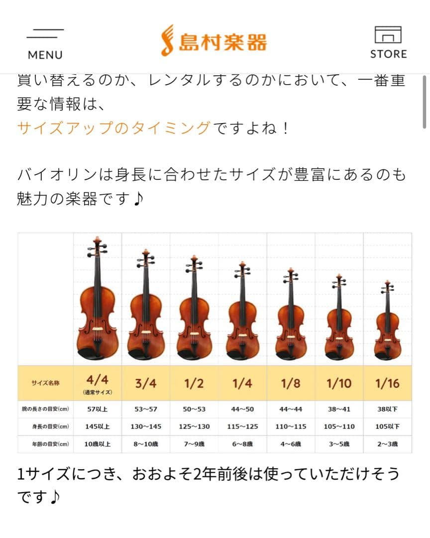 カルロジョルダーノVS1 バイオリン1/10 （ケース、肩当て、松脂付き）