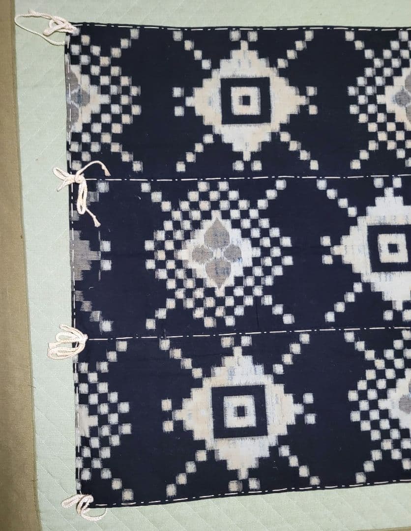 藍染め　古布　木綿　高級手芸品　155 × 98cm　壁掛け　上質　美品