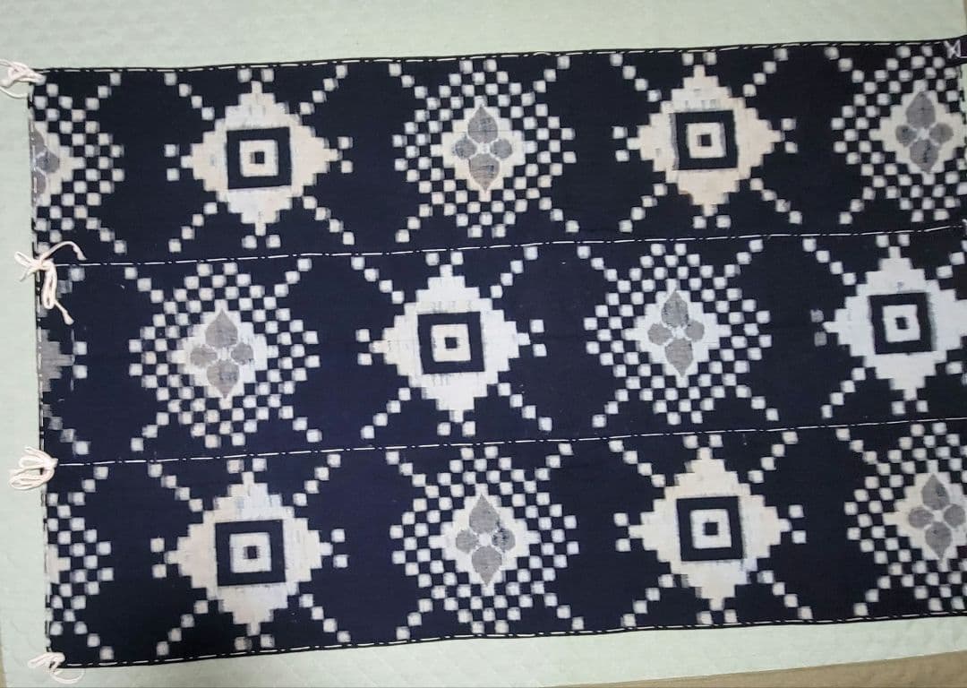 藍染め　古布　木綿　高級手芸品　155 × 98cm　壁掛け　上質　美品