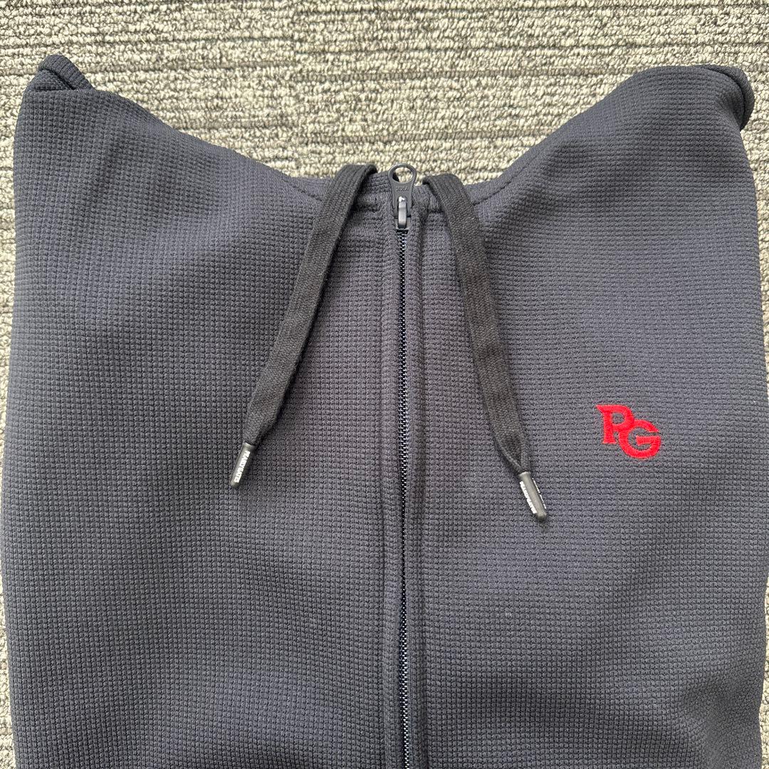 パーリーゲイツ パーカー　ワッフル　赤ロゴ