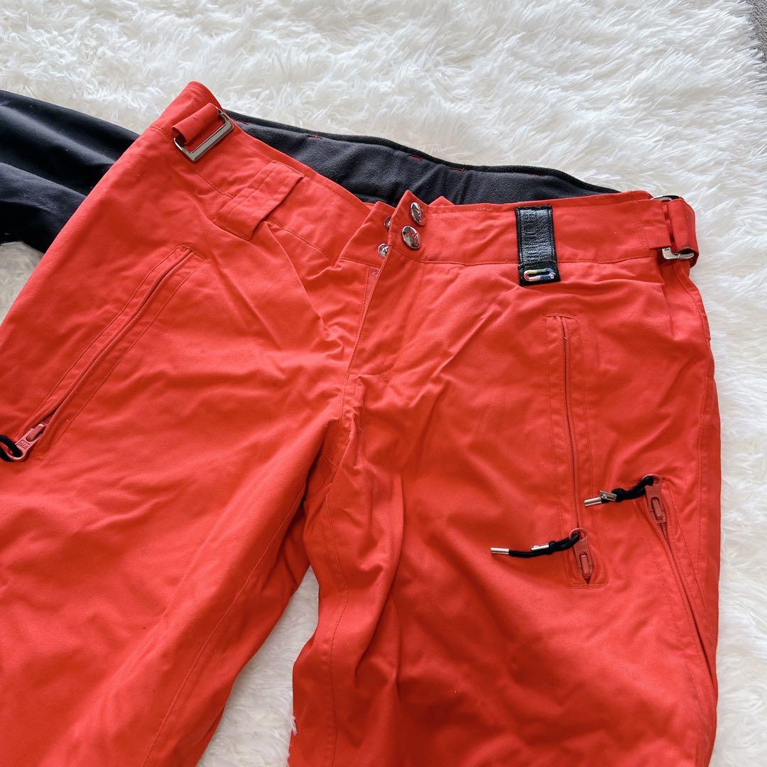 ホールデン スノーボードウェア 上下セットS フレアパンツ 黒 赤 ブーツカット