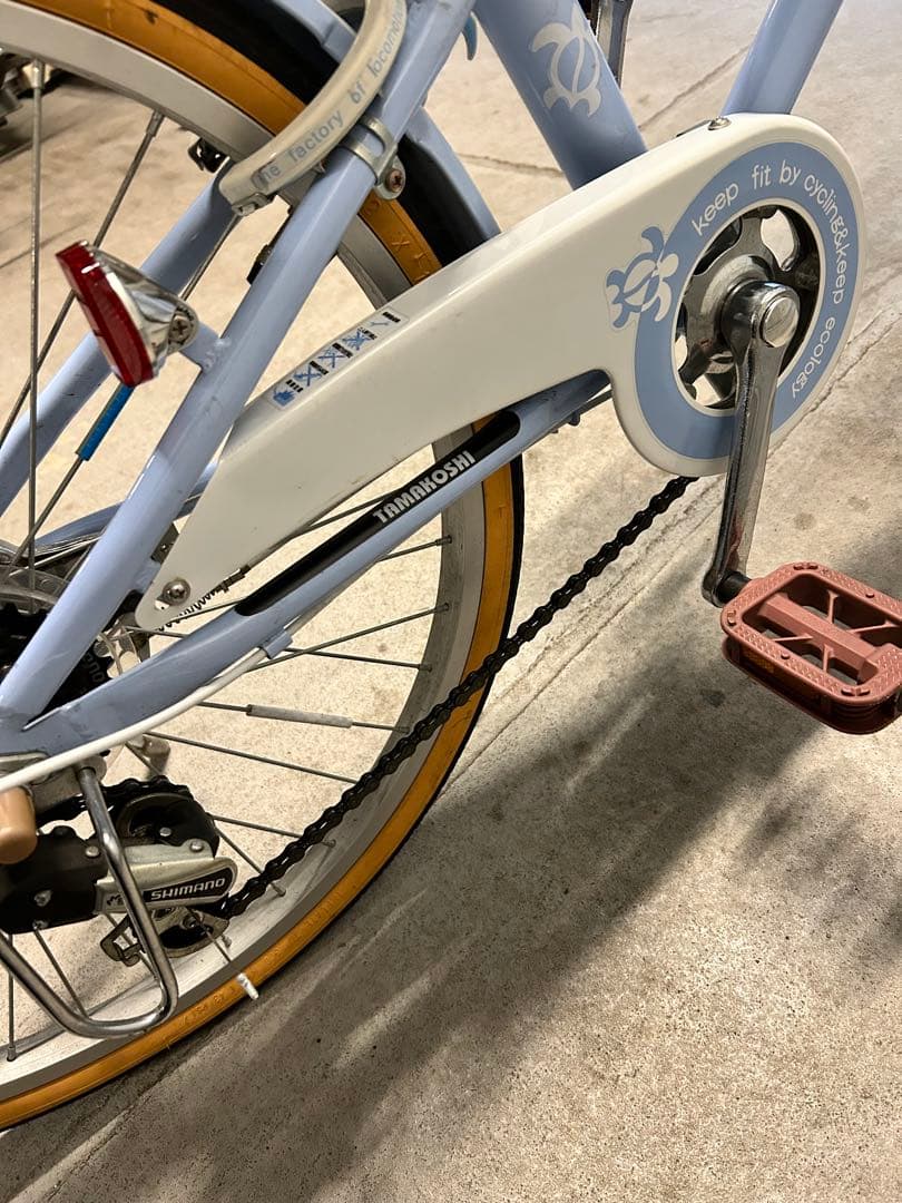 自転車22インチ 女の子 MAHALO 6段変速 【手渡し限定】