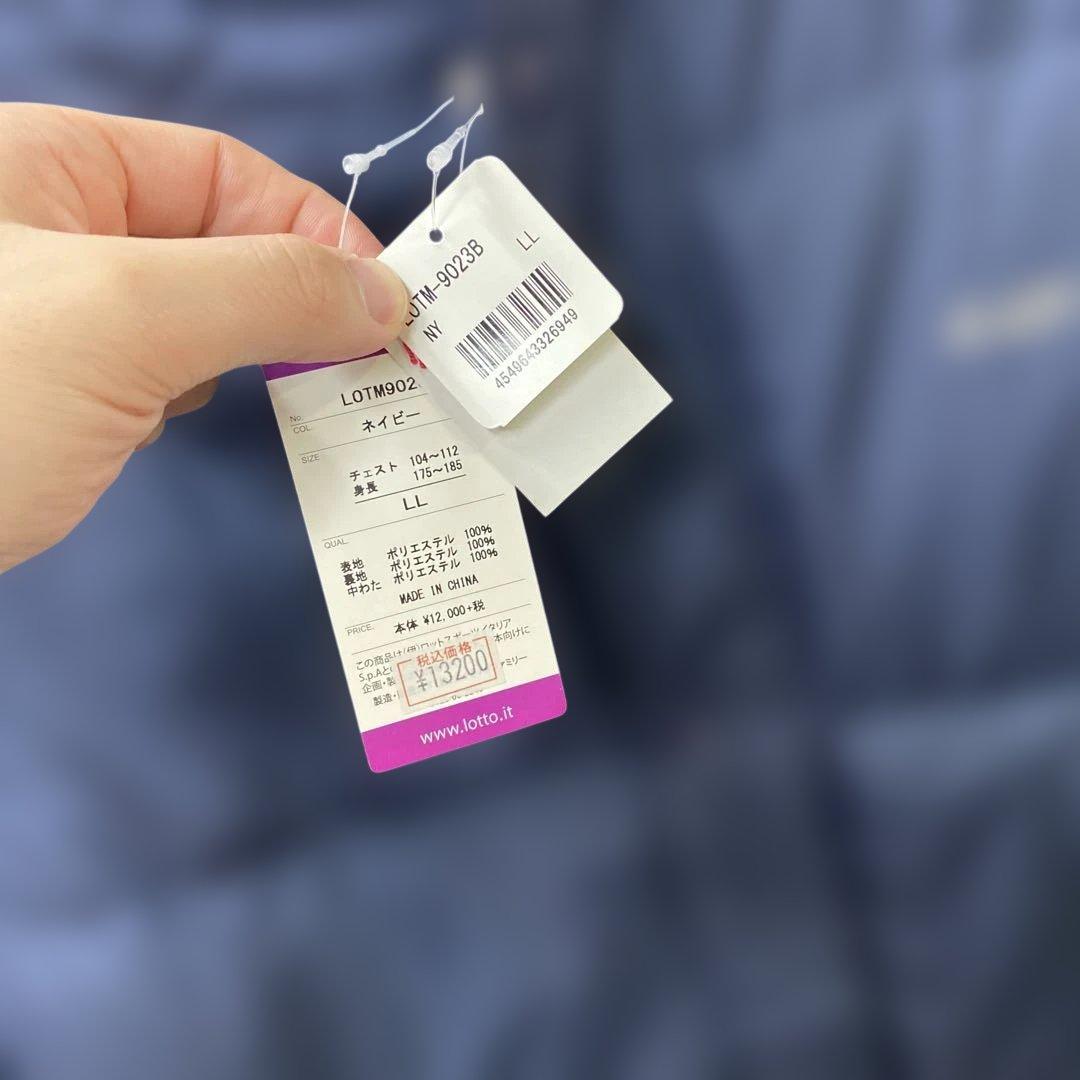 【新品】Lotto ベンチコート　ネイビー　LL