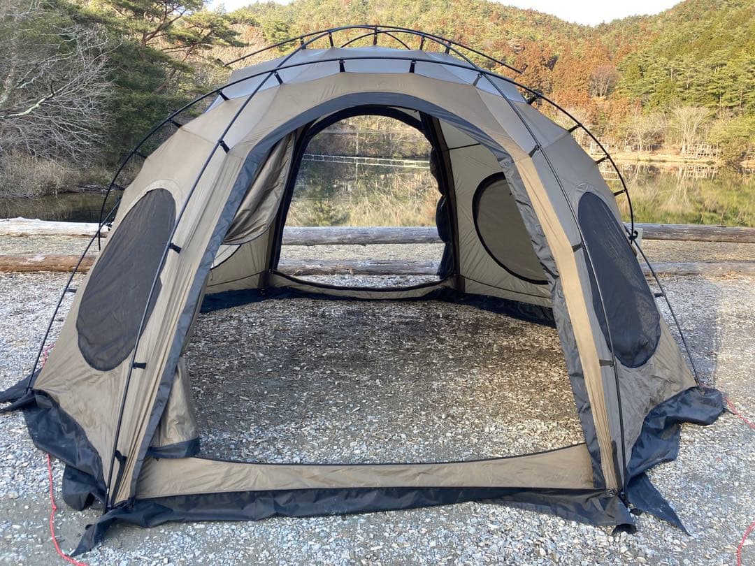 ジッパーTPUウレタン窓付き！ゴーストシェルター　ドームテント　コベア