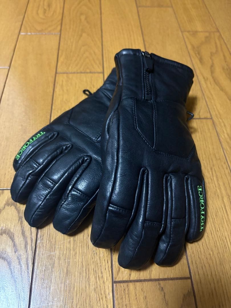 TRYFORCE ブラック レザー グローブ