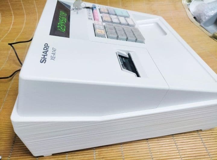シャープレジスター　XE-A147　PC連携売上管理フル設定無料　300301