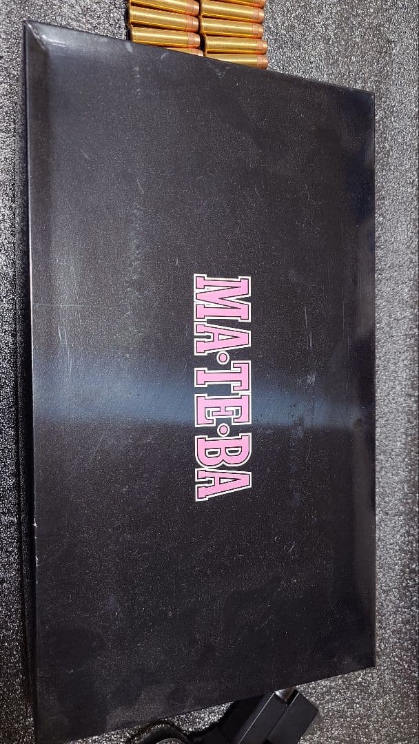 マルシン MATEBA ガスリボルバー 木製グリップ カートリッジ18発外箱付き