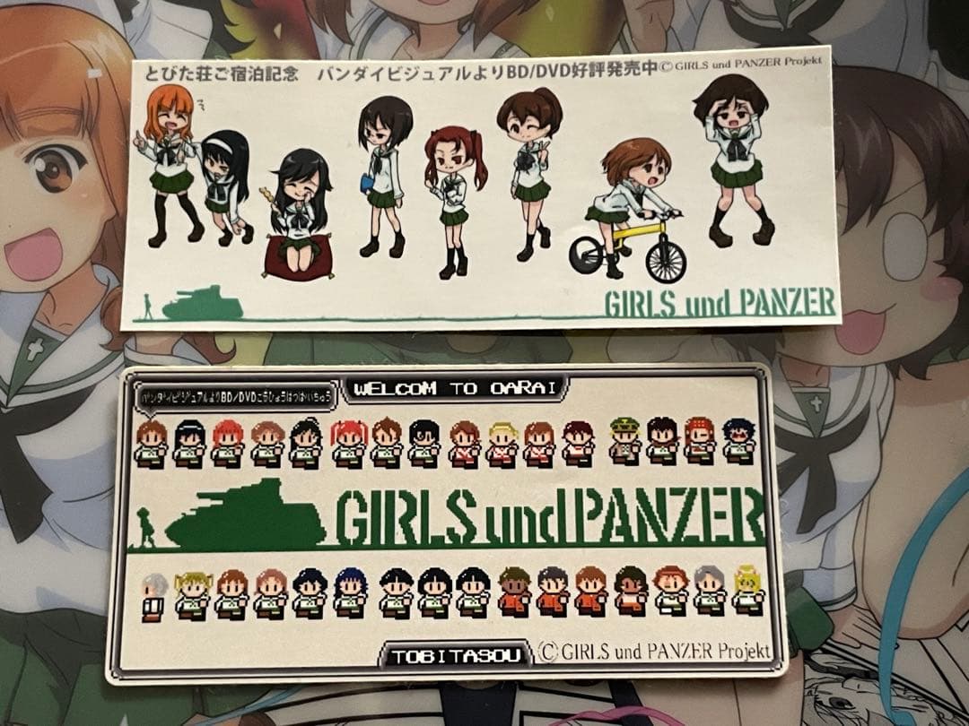 ガルパン グッズセット ガールズ&パンツァー がんばっぺ！缶バッジ ファイル 等