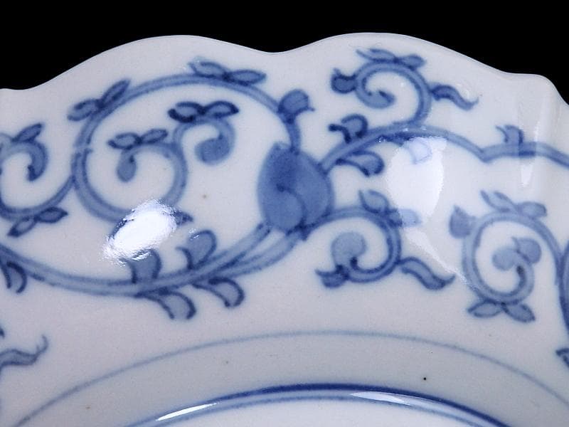 大聖寺伊万里　金襴手　団龍紋に鳳凰の図　膾皿　N514AS-CVq